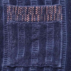 Soft Sun Madness Organic Cotton Unisex Bathrobe - Blue - S/M - 4