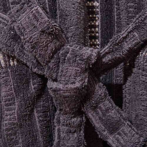 Soft Sun Madness Organic Cotton Unisex Bathrobe - Grey - L/XL - 3