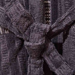 Soft Sun Madness Organic Cotton Unisex Bathrobe - Grey - L/XL - 3