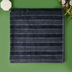Soft Velvet Organic Cotton Bath Towel - Anthracite - 70x140 cm - Luxury Home