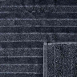 Soft Velvet Organic Cotton Bath Towel - Anthracite - 70x140 cm - 4