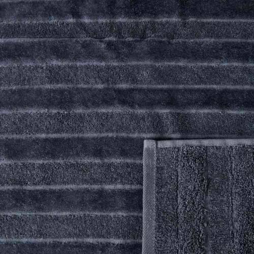 Soft Velvet Organic Cotton Bath Towel - Anthracite - 70x140 cm - 4