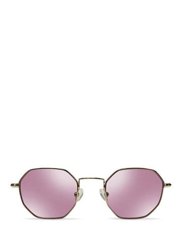 Soho Large Steel Pink Mirrored Sunglasses - 1