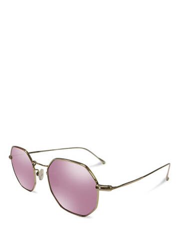 Soho Large Steel Pink Mirrored Sunglasses - 2