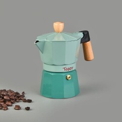 Taşev Garen 3-Cup Moka Pot - Green - 130 ml - 2