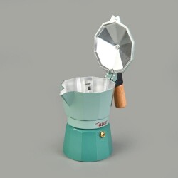 Taşev Garen 3-Cup Moka Pot - Green - 130 ml - 3