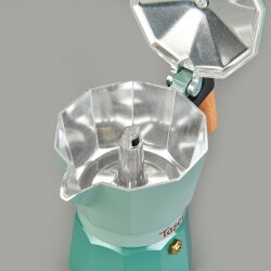 Taşev Garen 3-Cup Moka Pot - Green - 130 ml - 4