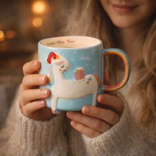 Tohana 3D Animal Figurine Mug - Assorted - 420 ml - 1