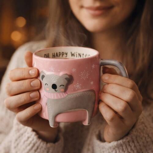 Tohana 3D Animal Figurine Mug - Assorted - 420 ml - 2