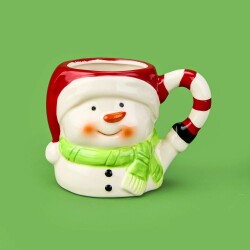 Tohana Snowman Ceramic Mug - Colorful - 400 ml - 2