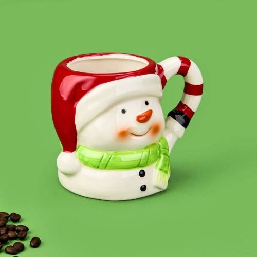 Tohana Snowman Ceramic Mug - Colorful - 400 ml - 3