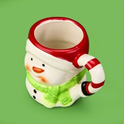 Tohana Snowman Ceramic Mug - Colorful - 400 ml - 4