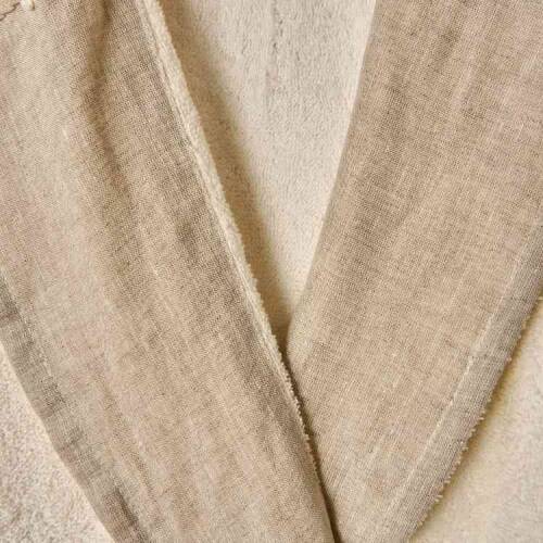 Unisex Organic Cotton Alise Bathrobe - Ecru - S/M - 3