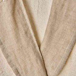Unisex Organic Cotton Alise Bathrobe - Ecru - S/M - 3
