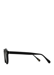 Wolf Black Acetate Unisex Sunglasses - 3