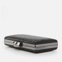 Women Black Clutch Evening Bag - 4