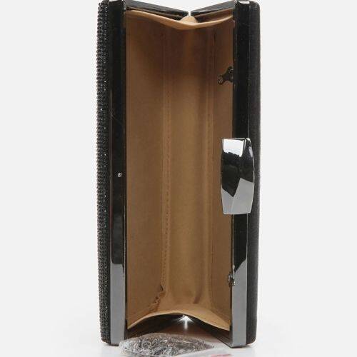 Women Black Clutch Evening Bag - 5