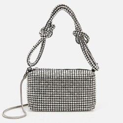 Women's Black Embellished Clutch Evening Bag - Luxury Bag