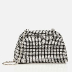 Women's Black Embellished Clutch Evening Bag - Vip Bags