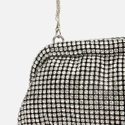 Women's Black Embellished Clutch Evening Bag - 3