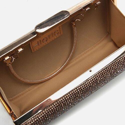 حقيبة يد مسائية سوداء للنساء - 6