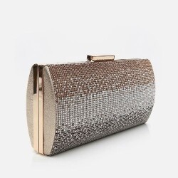Women's Gold Clutch Evening Bag - 2