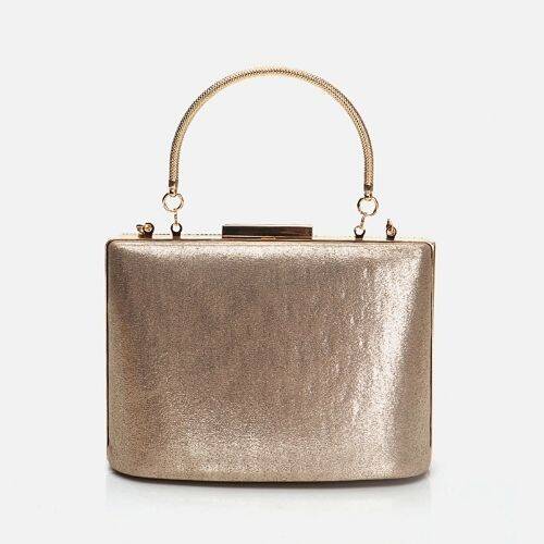 Women's Gold Clutch Evening Bag - 4