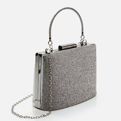 Women's Lame Clutch Evening Bag - 3