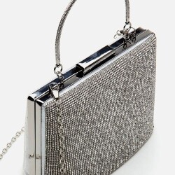 Women's Lame Clutch Evening Bag - 4