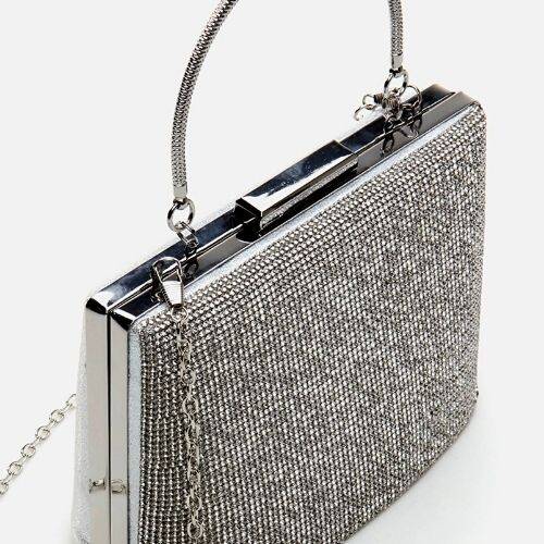 Women's Lame Clutch Evening Bag - 4