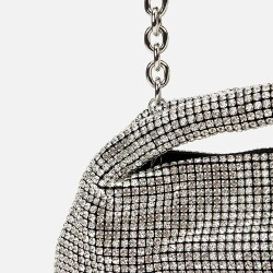 Women's Lame Embellished Clutch Evening Bag - 2