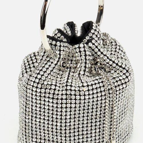 Women's Lame Embellished Clutch Evening Bag - 2