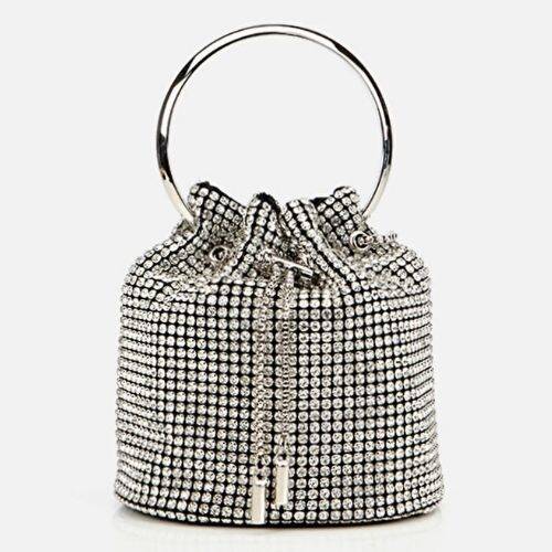 Women's Lame Embellished Clutch Evening Bag - 1