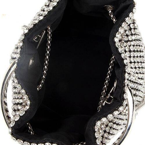 Women's Lame Embellished Clutch Evening Bag - 5