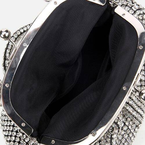Women's Lame Embellished Clutch Evening Bag - 4