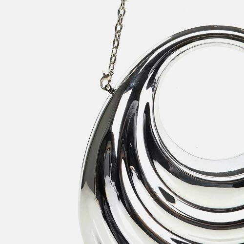 Women's Lame Metallic Clutch Evening Bag - 3