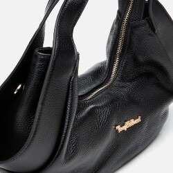 Women's Leather Black Crossbody Bag - 5