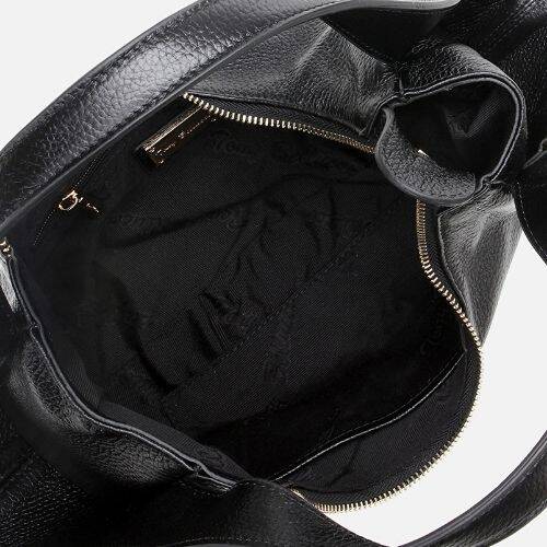 Women's Leather Black Crossbody Bag - 6
