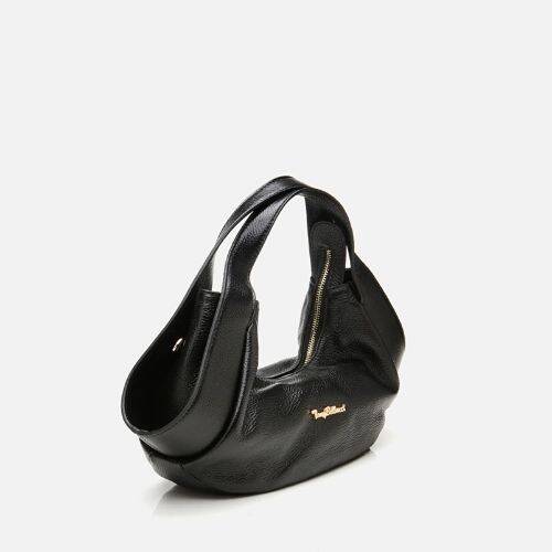 Women's Leather Black Crossbody Bag - 4