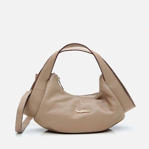 Women's Leather Mink Crossbody Bag - 1