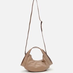 Women's Leather Mink Crossbody Bag - 2