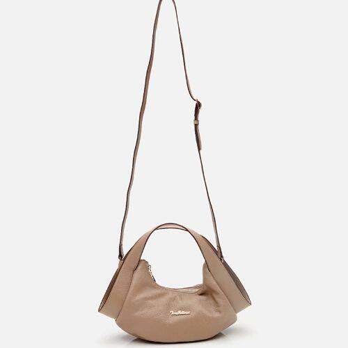 Women's Leather Mink Crossbody Bag - 2