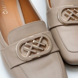 Women's Leather Mink Loafer - 4