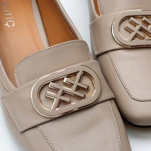 Women's Leather Mink Loafer - 4