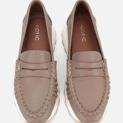 Women's Leather Mink Soft Textured Casual Loafers - 6