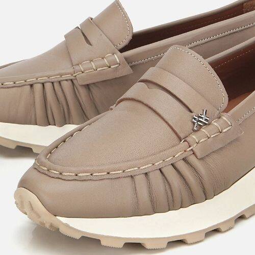 Women's Leather Mink Soft Textured Casual Loafers - 3