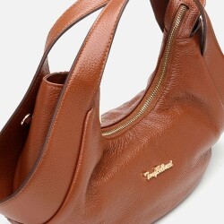 Women's Leather Tan Crossbody Bag - 4