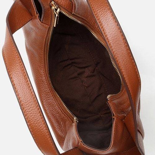 Women's Leather Tan Crossbody Bag - 5