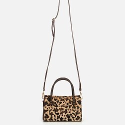 Women's Leopard Print Mini Bag - 2