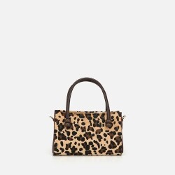 Women's Leopard Print Mini Bag - 5